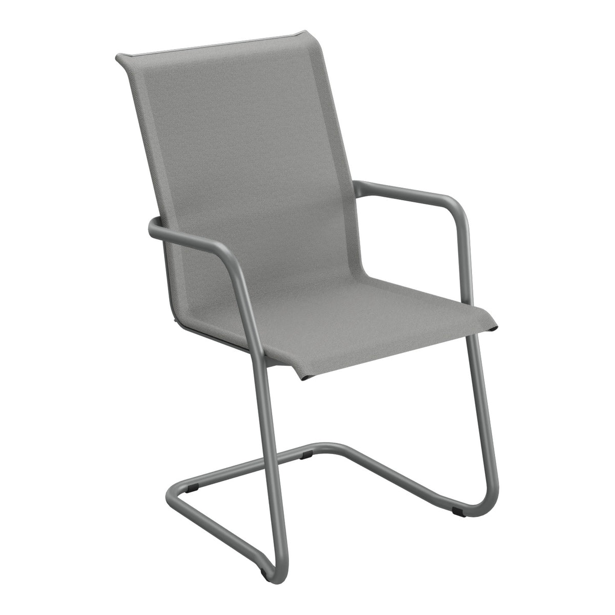 Schaffner Locarno Fauteuil Cantilever empilable – Gris 20 / Graphite 73