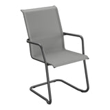 Schaffner Locarno Fauteuil Cantilever empilable – Gris 20 / Anthracite 77