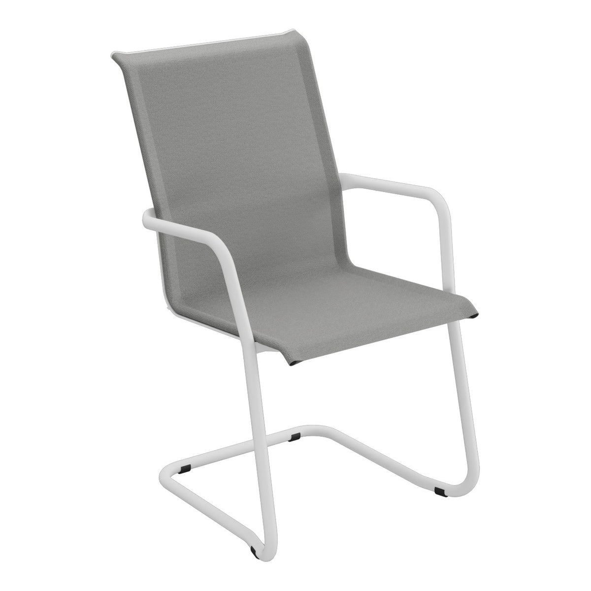 Schaffner Locarno Fauteuil Cantilever empilable – Gris 20 / Gris Argent 78