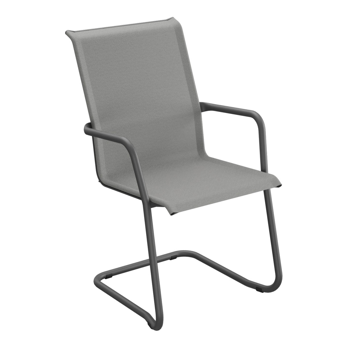 Schaffner Locarno Fauteuil Cantilever empilable – Gris 20 / Noir 91