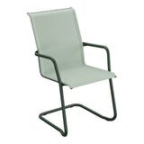 Schaffner Locarno Fauteuil Cantilever empilable – Vert Crème 26 / Vert Sapin 66