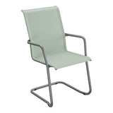 Schaffner Locarno Fauteuil Cantilever empilable – Vert Crème 26 / Graphite 73