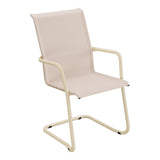 Schaffner Locarno Fauteuil Cantilever empilable – Fleur de Cerisier 48 / Marron Pastel 83