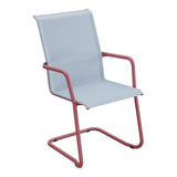 Schaffner Locarno Fauteuil Cantilever empilable – Bleu Glace 57 / Bordeaux 38
