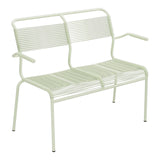 Schaffner Säntis Banc Spaghetti 2 places avec accoudoirs – Vert Pastel 64 / Vert Pastel 64