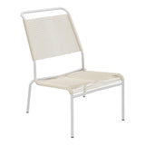 Schaffner Säntis Chaise basse Haut dossier Spaghetti – Sable Pastel 15 / Gris Argent 78