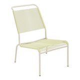 Schaffner Säntis Chaise basse Haut dossier Spaghetti – Jaune Buis 18 / Sable Pastel 15