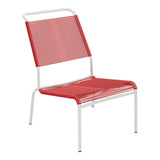 Schaffner Säntis Chaise basse Haut dossier Spaghetti – Rouge 30 / Blanc 90
