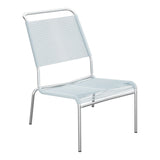Schaffner Säntis Chaise basse Haut dossier Spaghetti – Bleu Pastel 51 / Galvanisé à chaud 02