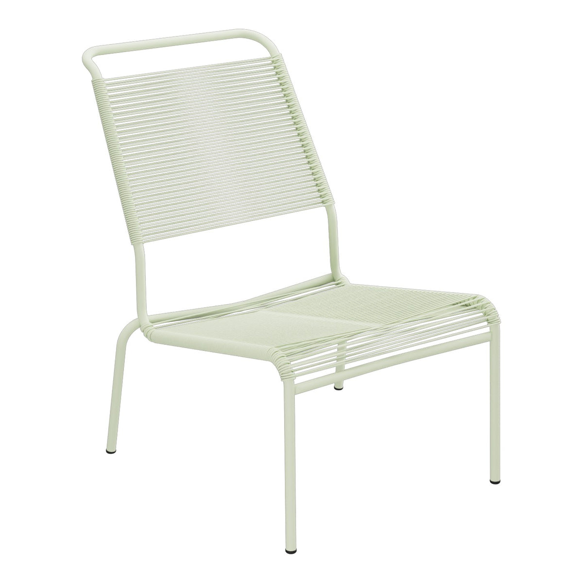 Schaffner Säntis Chaise basse Haut dossier Spaghetti – Vert Pastel 64 / Vert Pastel 64