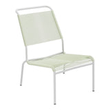 Schaffner Säntis Chaise basse Haut dossier Spaghetti – Vert Pastel 64 / Gris Argent 78
