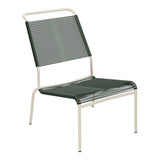 Schaffner Säntis Chaise basse Haut dossier Spaghetti – Vert Sapin 66 / Sable Pastel 15