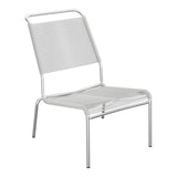 Schaffner Säntis Chaise basse Haut dossier Spaghetti – Gris Argent 78 / Galvanisé à chaud 02