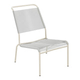 Schaffner Säntis Chaise basse Haut dossier Spaghetti – Gris Argent 78 / Sable Pastel 15