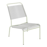 Schaffner Säntis Chaise basse Haut dossier Spaghetti – Gris Argent 78 / Vert Pastel 64