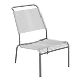 Schaffner Säntis Chaise basse Haut dossier Spaghetti – Gris Argent 78 / Graphite 73