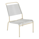 Schaffner Säntis Chaise basse Haut dossier Spaghetti – Gris Argent 78 / Marron Pastel 83