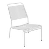 Schaffner Säntis Chaise basse Haut dossier Spaghetti – Blanc 90 / Blanc 90