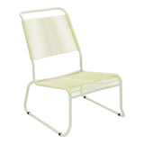 Schaffner Säntis Chaise basse Haut dossier luge Spaghetti – Jaune Buis 18 / Vert Pastel 64