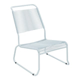 Schaffner Säntis Chaise basse Haut dossier luge Spaghetti – Bleu Pastel 51 / Bleu Pastel 51