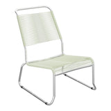 Schaffner Säntis Chaise basse Haut dossier luge Spaghetti – Vert Pastel 64 / Galvanisé à chaud 02