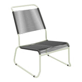 Schaffner Säntis Chaise basse Haut dossier luge Spaghetti – Anthracite 77 / Vert Pastel 64