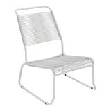 Schaffner Säntis Chaise basse Haut dossier luge Spaghetti – Gris Argent 78 / Gris Argent 78