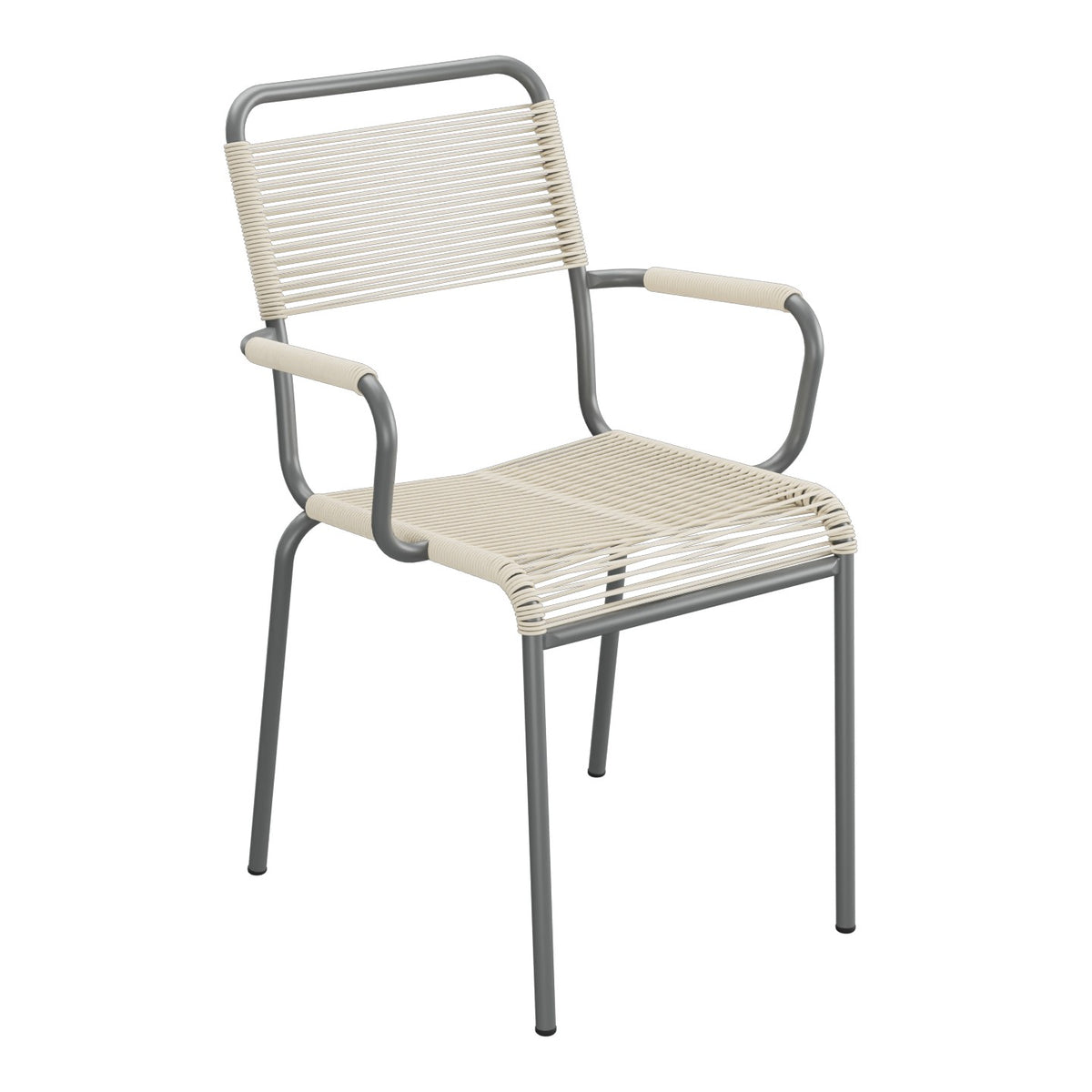 Schaffner Rigi fauteuil repas Spaghetti – Sable Pastel 15 / Graphite 73