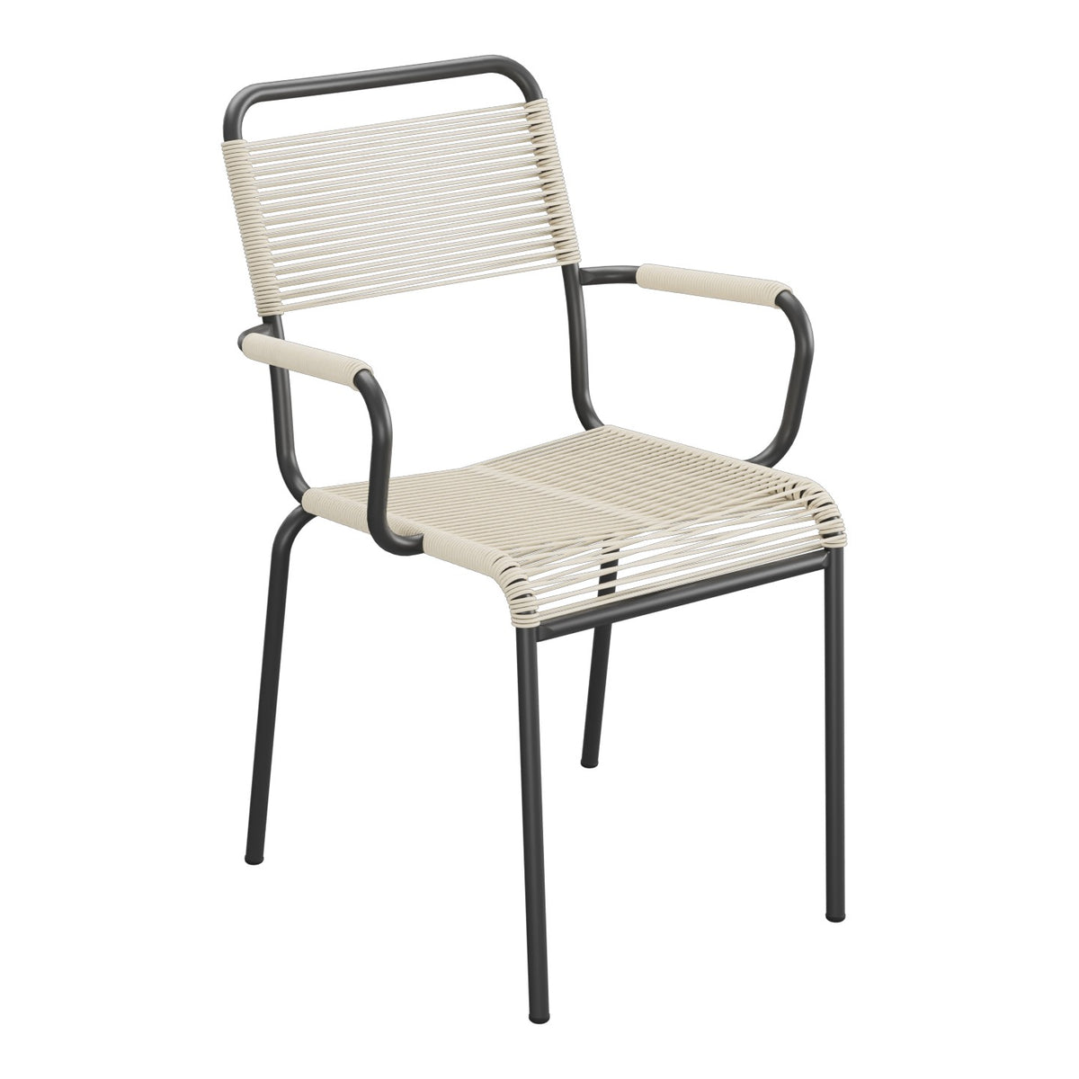 Schaffner Rigi fauteuil repas Spaghetti – Sable Pastel 15 / Anthracite 77