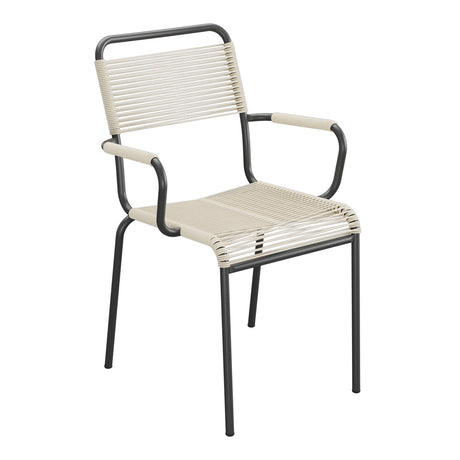 Schaffner Rigi fauteuil repas Spaghetti – Sable Pastel 15 / Anthracite 77