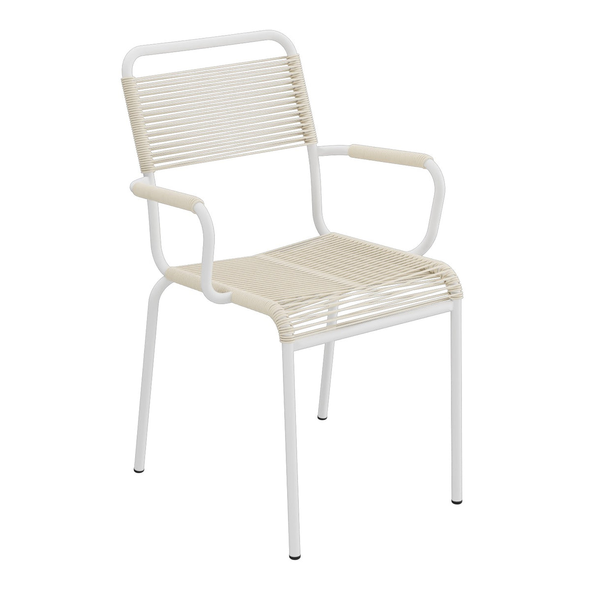 Schaffner Rigi fauteuil repas Spaghetti – Sable Pastel 15 / Blanc 90
