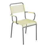 Schaffner Rigi fauteuil repas Spaghetti – Jaune Buis 18 / Graphite 73