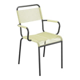 Schaffner Rigi fauteuil repas Spaghetti – Jaune Buis 18 / Anthracite 77