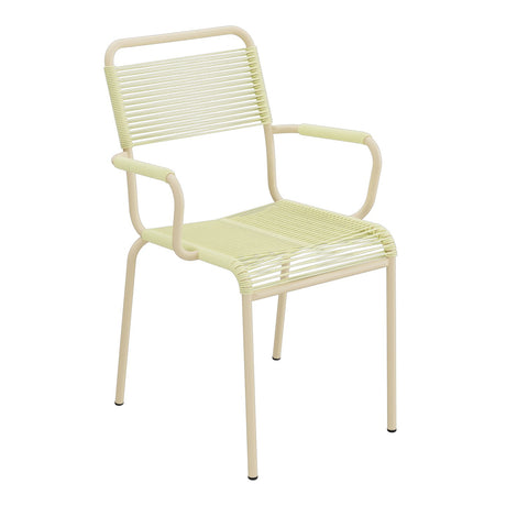 Schaffner Rigi fauteuil repas Spaghetti – Jaune Buis 18 / Marron Pastel 83