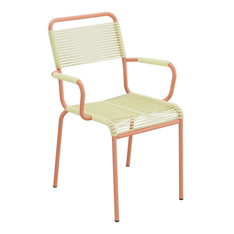Schaffner Rigi fauteuil repas Spaghetti – Jaune Buis 18 / Terracotta 84