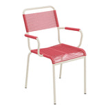 Schaffner Rigi fauteuil repas Spaghetti – Rouge Érable 33 / Sable Pastel 15