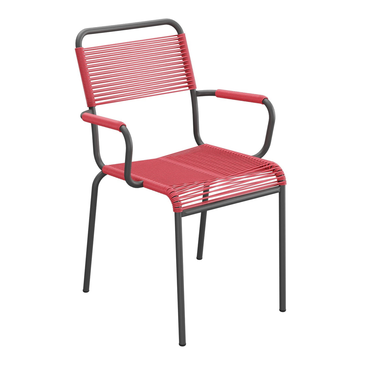 Schaffner Rigi fauteuil repas Spaghetti – Rouge Érable 33 / Noir 91