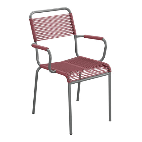 Schaffner Rigi fauteuil repas Spaghetti – Bordeaux 38 / Graphite 73