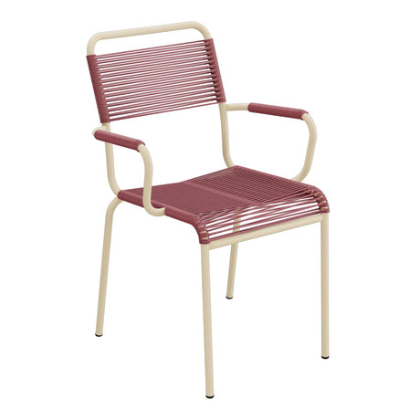 Schaffner Rigi fauteuil repas Spaghetti – Bordeaux 38 / Marron Pastel 83