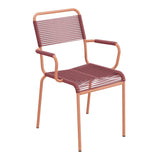 Schaffner Rigi fauteuil repas Spaghetti – Bordeaux 38 / Terracotta 84