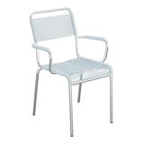 Schaffner Rigi fauteuil repas Spaghetti – Bleu Pastel 51 / Galvanisé à chaud 02