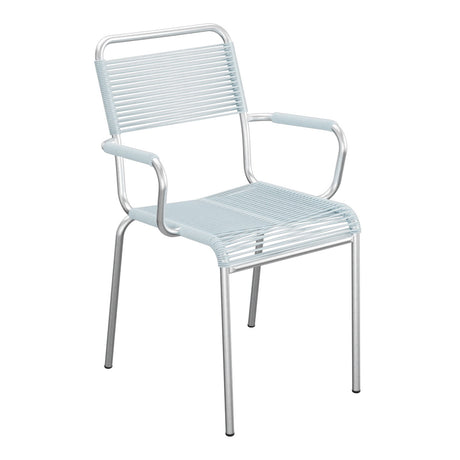 Schaffner Rigi fauteuil repas Spaghetti – Bleu Pastel 51 / Galvanisé à chaud 02