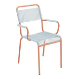 Schaffner Rigi fauteuil repas Spaghetti – Bleu Pastel 51 / Terracotta 84