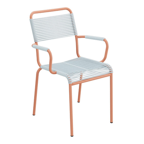 Schaffner Rigi fauteuil repas Spaghetti – Bleu Pastel 51 / Terracotta 84