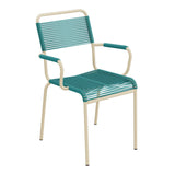 Schaffner Rigi fauteuil repas Spaghetti – Bleu Kali 56 / Marron Pastel 83