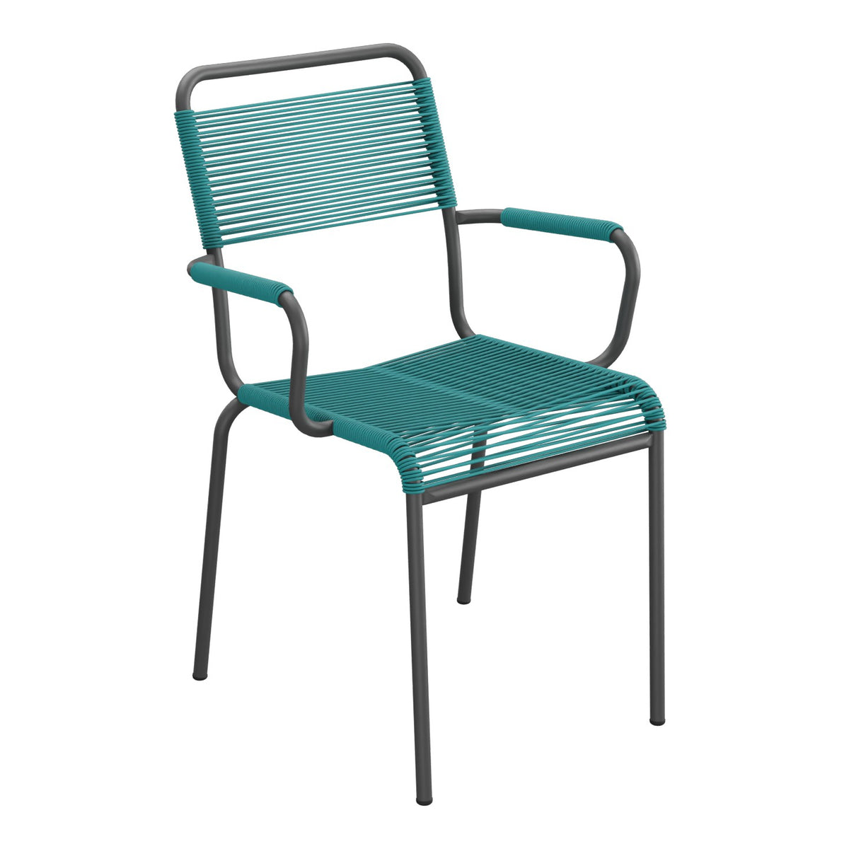 Schaffner Rigi fauteuil repas Spaghetti – Bleu Kali 56 / Noir 91
