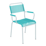 Schaffner Rigi fauteuil repas Spaghetti – Turquoise 58 / Bleu Pastel 51