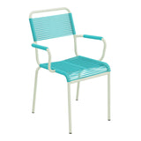 Schaffner Rigi fauteuil repas Spaghetti – Turquoise 58 / Vert Pastel 64