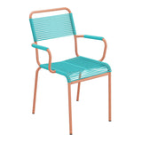 Schaffner Rigi fauteuil repas Spaghetti – Turquoise 58 / Terracotta 84