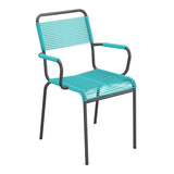 Schaffner Rigi fauteuil repas Spaghetti – Turquoise 58 / Noir 91
